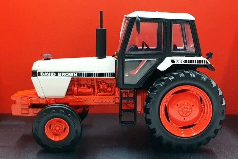 Universal Hobbies 1/32 Scale UH6754 - Case David Brown 1690 2WD - White/Orange - Image 3 of 4