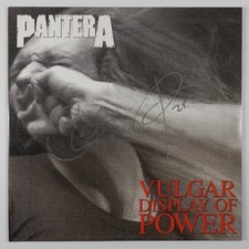 Pantera JSA  Signed Autograph Record Album Vinyl Vulgar Display Of Power