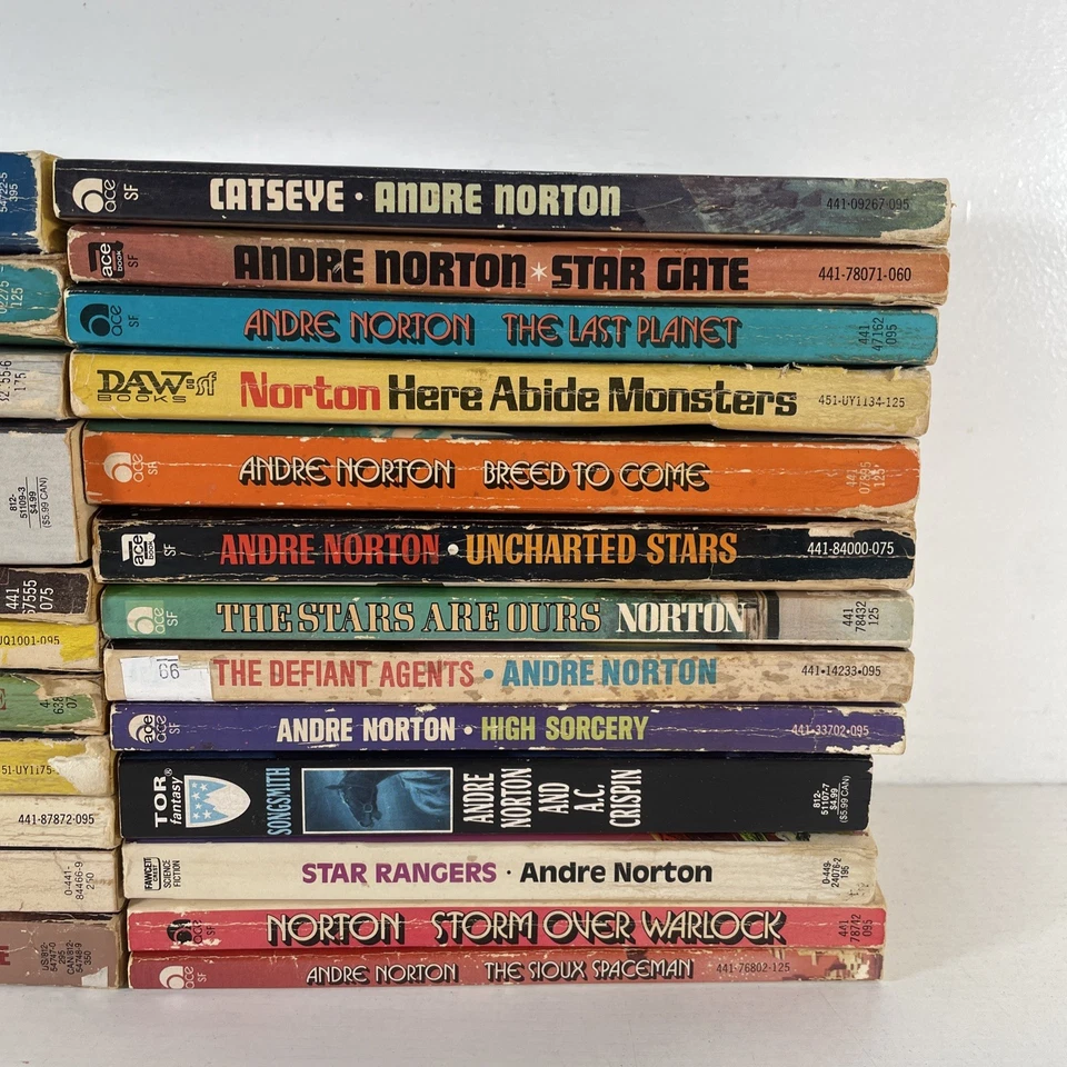LOT 24 Vintage Science Fiction Paperback Books 50s 60's 70's SciFi Foto 3 de 4