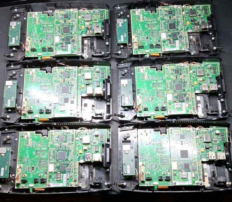 Lot of (6) Kronos InTouch 9000 8609000-018 Time Clocks
