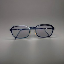 Vintage Giorgio Armani 1050 706 Black Metal Oval Sunglasses Frames Italy.