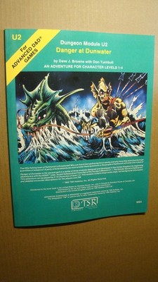 MODULE U2 - DANGER AT DUNWATER *NM/MT 9.8 NEW* DUNGEONS DRAGONS - OLD SCHOOL