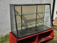 Custom Aluminium & Glass Shop Display Cabinet – Industrial / Distressed Finish