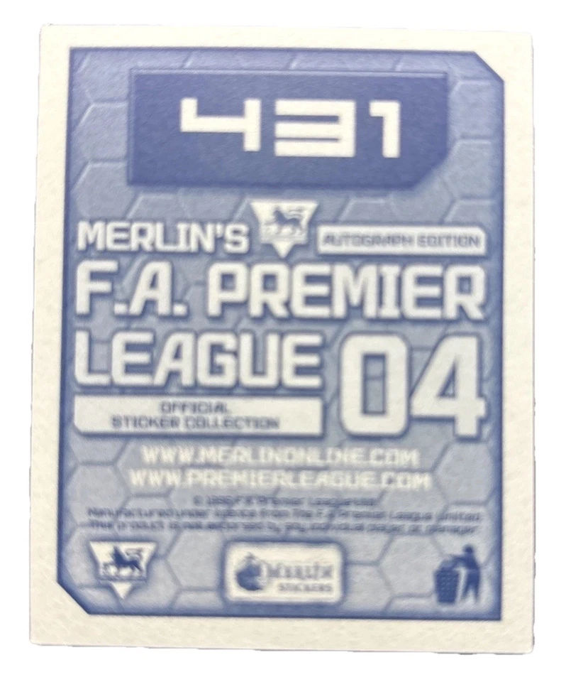 Merlin Premier League 04 - # 431 - JUNINHO - Middlesbrough - Image 2 of 4