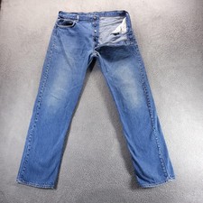 VTG Levis 501 Jeans Mens 36x32 Blue Regular Straight Button Fly Made In USA 80s