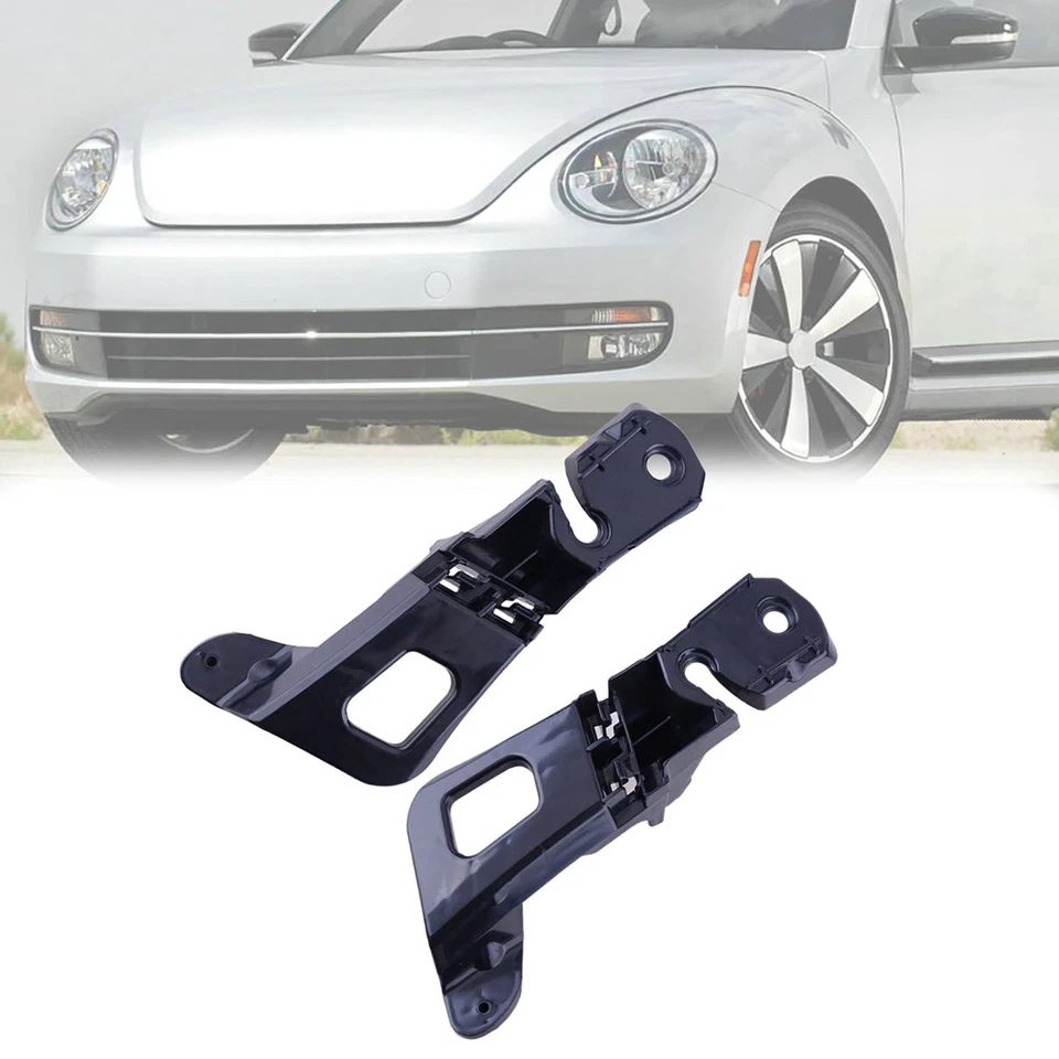 1 par de soporte de montaje de cubierta de parachoques delantero de repuesto para VW Beetle 2012-16 Foto 2 de 4