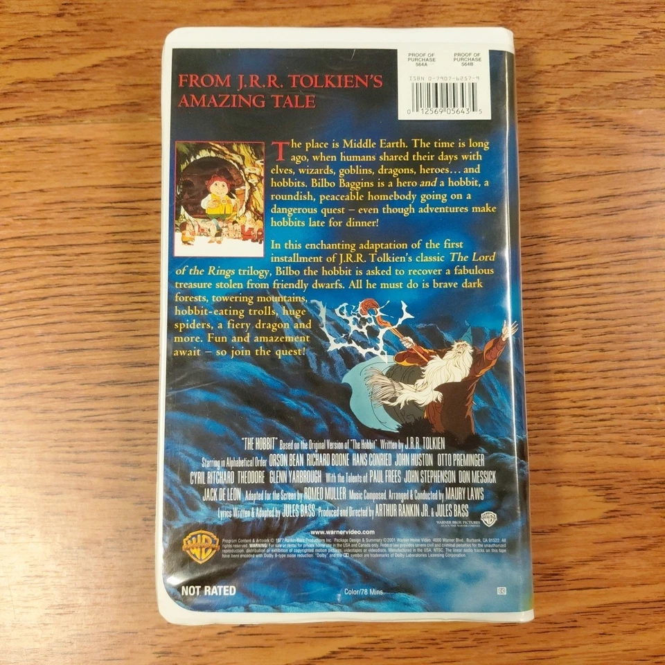 The Hobbit & The Return Of The King Animated (VHS, 2001) Fantasy Video Tape Lot - Image 3 of 4