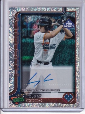 2025 Topps Pro Debut Casey Cook Sparkle Foil Auto #/175