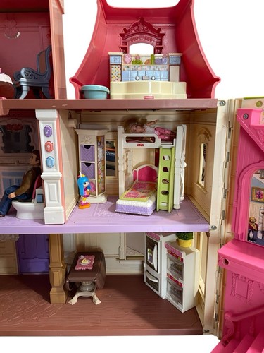 Fisher-Price W9729 Loving Family Dream Dollhouse Mom Dad Girl Baby 20 Pc Access - Picture 10 of 14