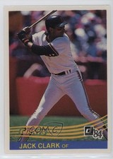 1984 Donruss Jack Clark #65 0i6