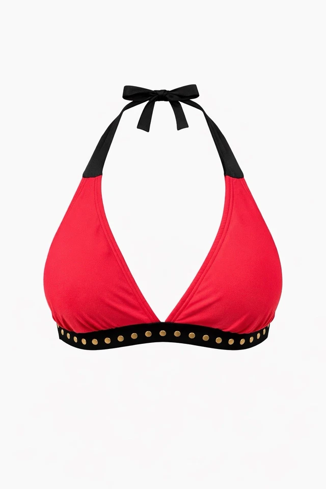 BODYFLIRT Damen Neckholder Bikini Damenbikini schwarz rot NEU Gr. 38 40 - Bild 1 von 1