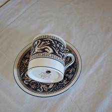 Wedgwood Florentine Dark Blue W1956 - Coffee Cup with Saucer