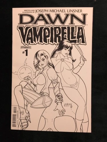 DAWN VAMPIRELLA #1 LINSNER B&W VARIANT