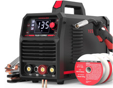 Soldadora MIG 135A 3 en 1 Flux Core TIG Stick...