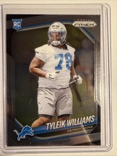 2025 Prizm #328 Tyleik Williams RC Detroit Lions Rookie Football Card