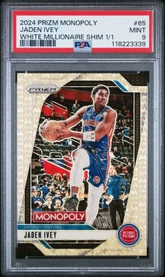 2024 PANINI PRIZM MONOPOLY WHITE MILLIONAIRE SHIMMER 1/1 JADEN