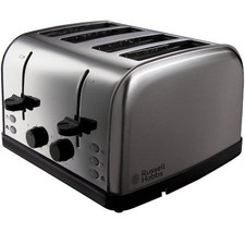 Russell Hobbs 18790 Futura 4 Slice Toaster 7 Levels Brushed Stainless Steell