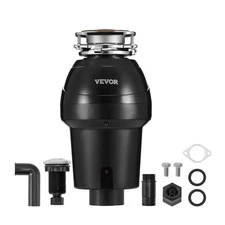 VEVOR Garbage Disposal 1.25HP Continuous Food Waste Disposer 3360RPM EZ Corded