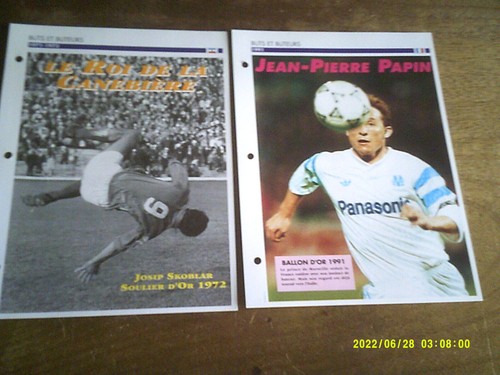 FOOTBALL 17 FICHES OLYMPIQUE DE MARSEILLE PAPIN SKOBLAR DESCHAMPS GRESS - Imagen 4 de 10