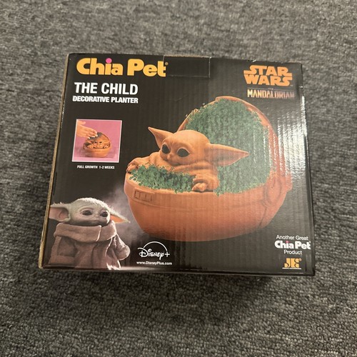 Chia Pet Star Wars The Mandalorian The Child Baby Yoda Grogu NIB - Picture 3 of 3