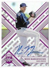 Nick Margevicius 2018 Elite Extra Edition Autograph Rookie Aspirations #90 /100