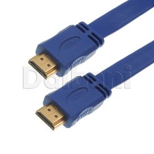 New 33ft 10M Premium High Speed Flat HDMI Cable 1080P Full HD TV 720P Blue