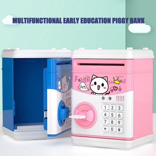 Safe Piggy Bank Money Box Bank Electronic ATM Password Lock Cash Coin Present UK - Picture 7 of 15