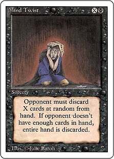 Magic MTG - Mind Twist - Revised - 3th Edition - PLAYED - EN - Bild 1 von 1