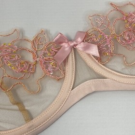 Agent Provocateur Lindie Pink Orange Bra 36DD NWT