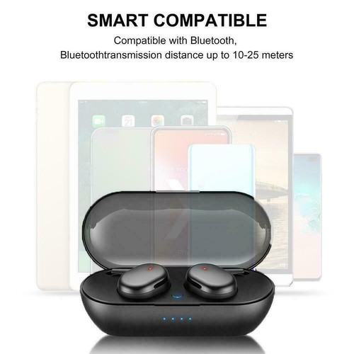 Earbuds Bluetooth-compatible 5.0 Mini Stereo Headset Wireless Blacksd U8L9 - Afbeelding 12 van 12