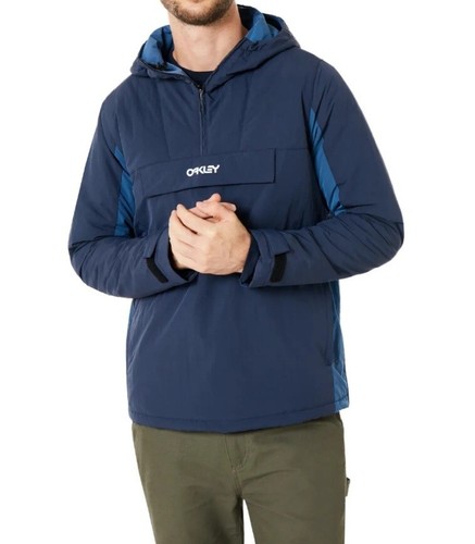 OAKLEY Men's Color Block Anorak Jacket Fathom Size XL 412-568 - Picture 7 of 9