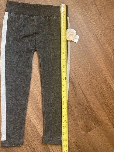 NWT Limited Too Girls Size 4-6x Black Fleece Lined Stretch Leggings - Picture 3 of 6