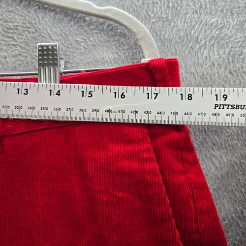 Polo Ralph Lauren Men Pants 36x34 Red Chino Classic Fit Straight Corduroy READ - Picture 4 of 13