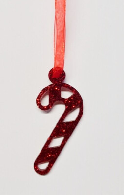 Zuckerstange Glitzer Weihnachtsdeko - 12 Farben zur Auswahl.