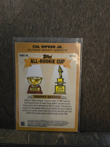 2017 Topps Chrome Update Cal Ripken Jr. Topps All-Rookie Cup #TARC-18 - Picture 2 of 2