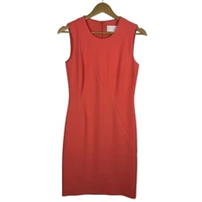 BOSS Hugo Boss Demisana Sheath Dress Women's Size 2 Coral Sleeveless Office Chic