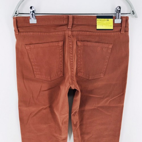 €169 GANT AUDREY Women Brown Orange Low Waist Narrow Leg Fit Cropped Jeans W27 - Picture 8 of 9