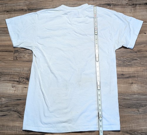 Vintage 1990s Chevy Corvette Car T-Shirt White Chevrolet Size Medium Retro Cars - Bild 4 von 4