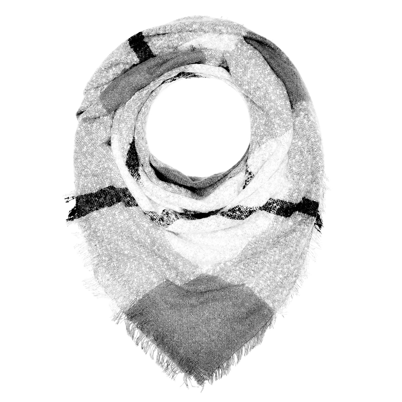 Damen XXL Strickschal Зимний комбинезон Karo Oversize большой размерный костюм kariert Karoschal