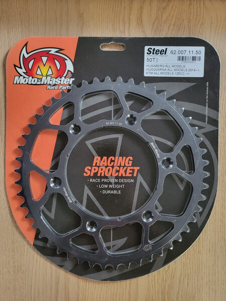 Pignon arrière 50 dents en acier ultraléger noir pour Husqvarna 89950