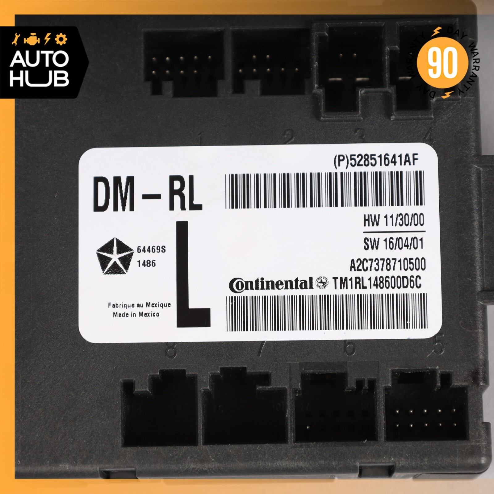 17-20 Maserati Levante M161 Rear Left Driver Side Door Control Module OEM 44k