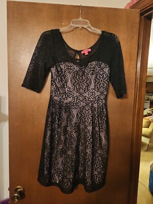 betsey johnson crochet dress Vintage Black Size 4 wedding day outfit 100% cotton One Shoulder Cut Out Vintage betsey Women's Ceil Blue Scrub Top (Size):4XL