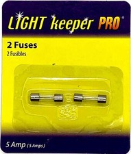 Light Keeper Pro - 1 Pack of 2 Christmas Light String Fuses - 5 Amp