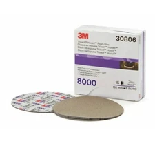(15) Sheets - 3M 30806 Trizact Hookit Foam Discs, 6 inch Sandpaper, 8000 grit