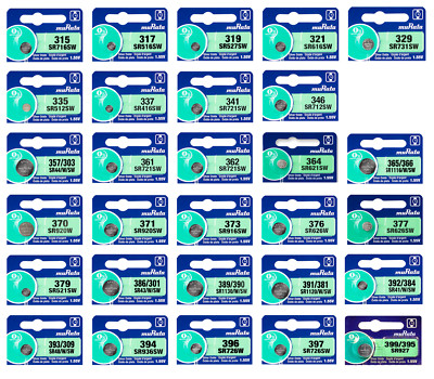 Murata SR 1.55V Silver Oxide Watch Batteries Low/High/Dual Drain - Wholesale