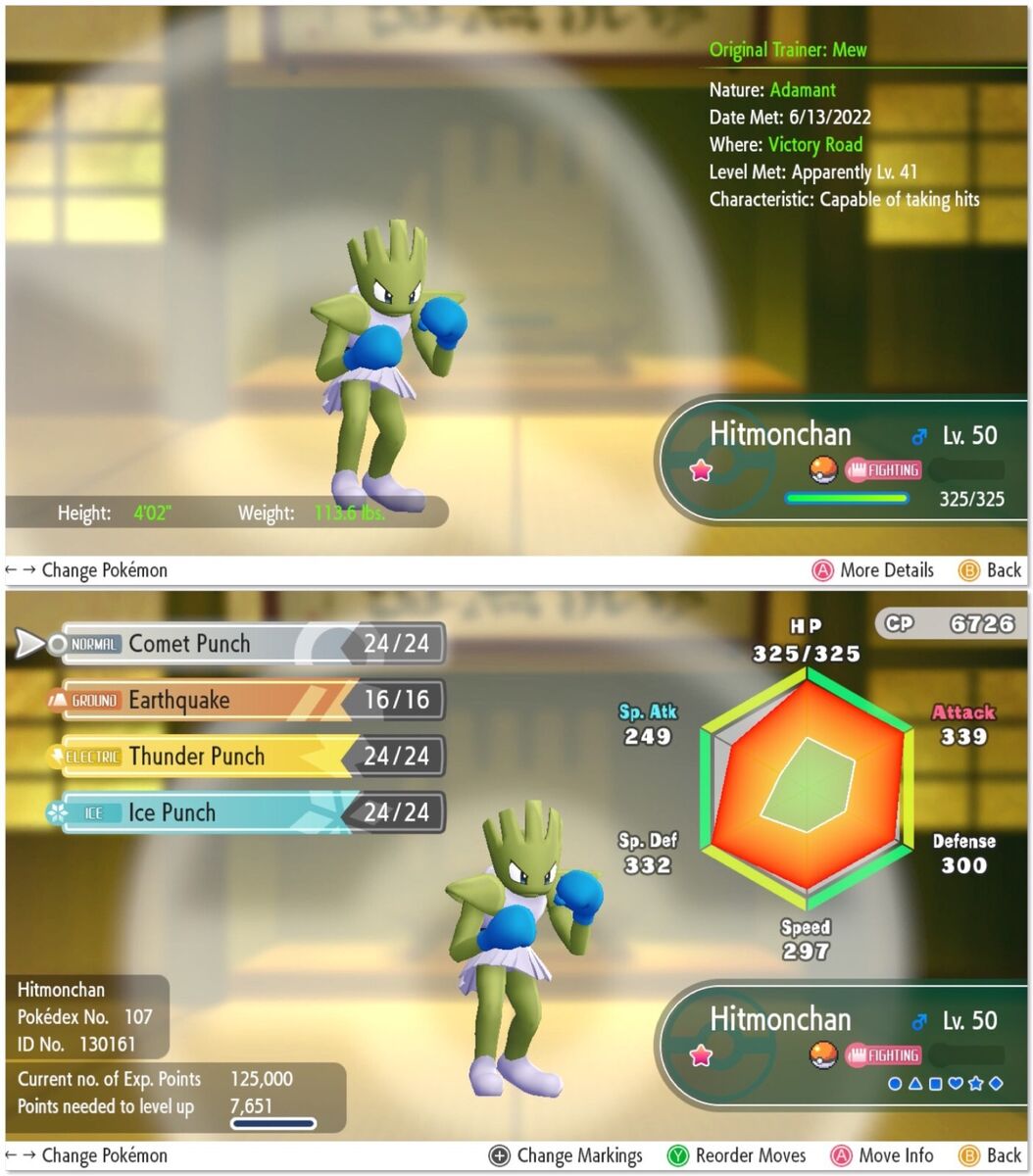 Pokemon Let's Go Shiny Alakazam 6IV-AV Trained