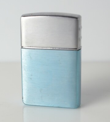 United Airlines Vtg Lighter blue anodized aluminum Wind United Airlines Vtg Lighter blue anodized aluminum Wind