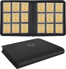 Toploader Binder, Top Loader Binder for Cards, Holds 324 Toploaders, 9-Pocket, C