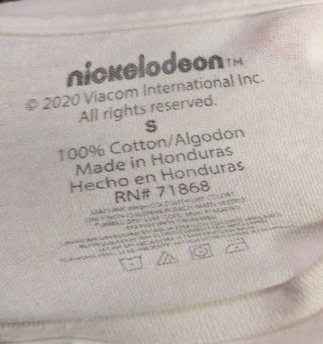 Camisa Nickelodeon Pequeña Blanca Camiseta Personajes Retro Y2K - Imagen 3 de 3