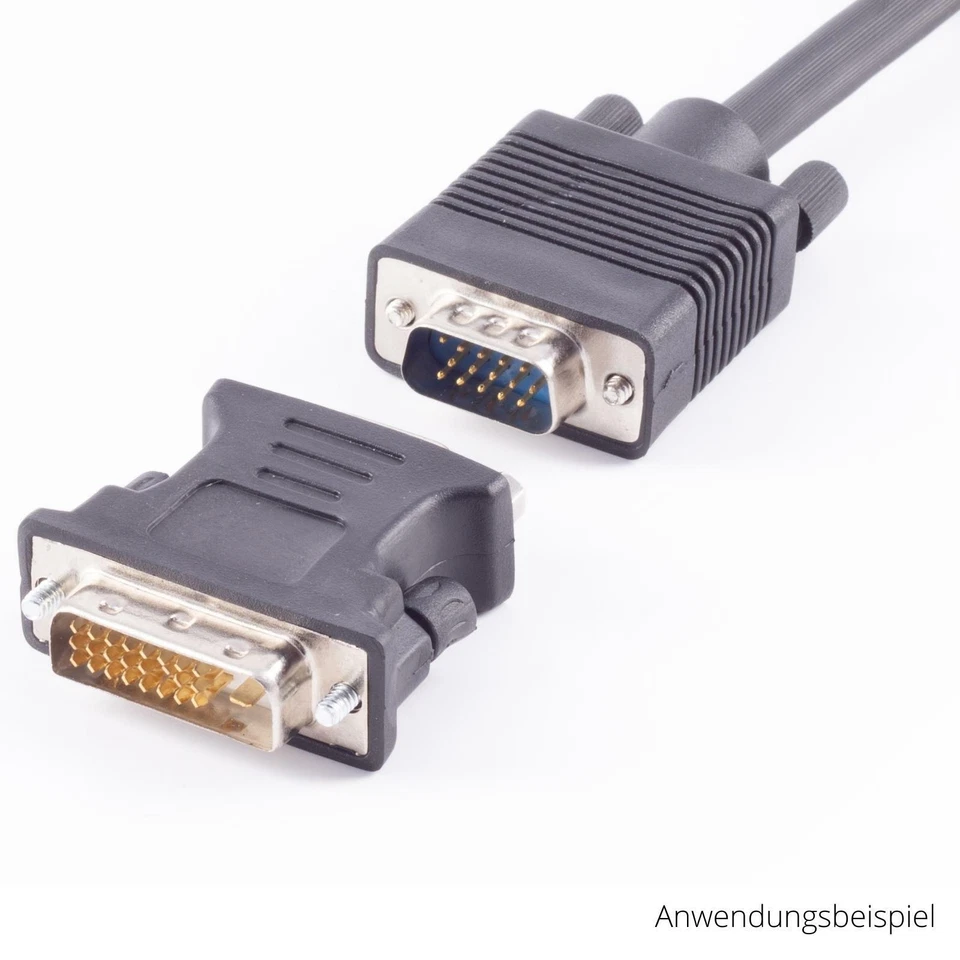 Adapter DVI-D 24+1 St. zu VGA Buchse Analog D-Sub Stecker Monitor TFT PC Digital - Bild 2 von 4